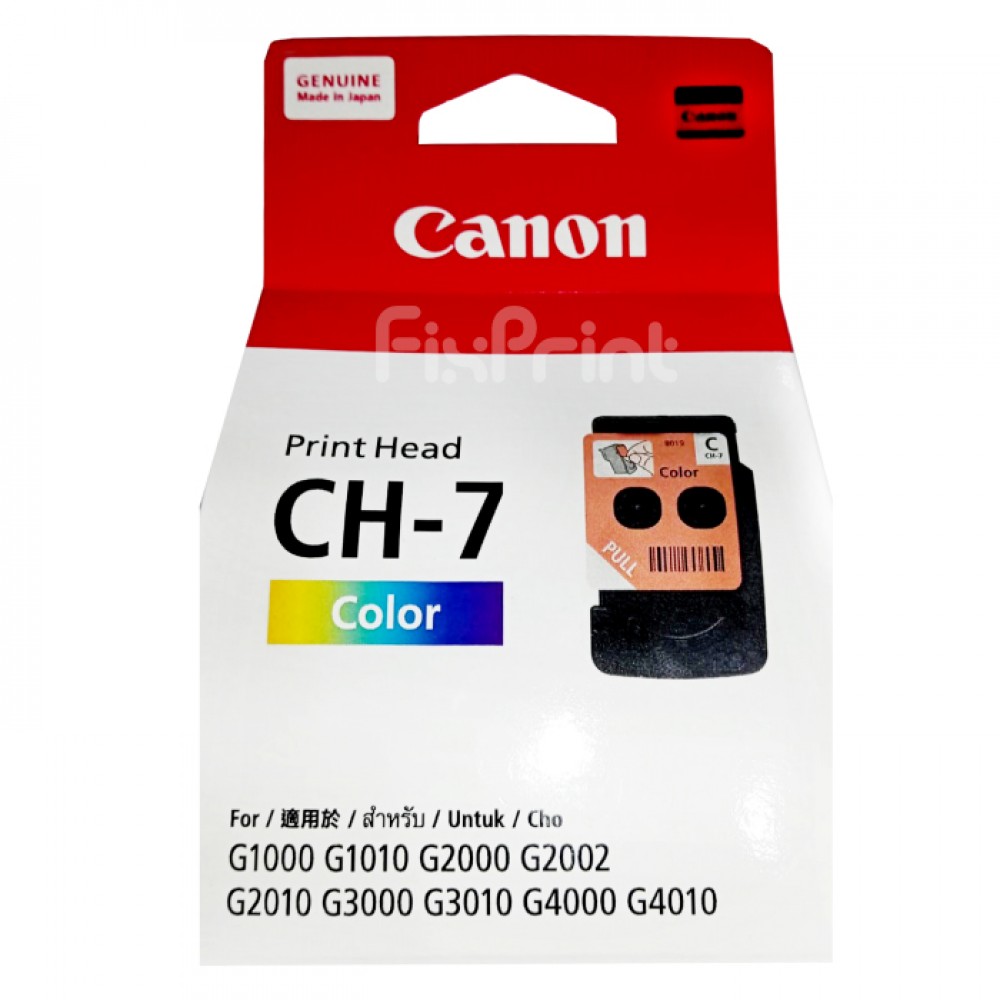 Print Head Cartridge Canon CH7 CH-7 CH 7 Color Printer G1000 G1010 G2000 G2010 G3000 G3010 G4010 G4000 Original 0696C002 Pengganti CA92