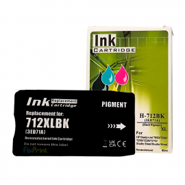 Cartridge Xantri HPC 712XL Black, Refill 712 XL Printer HPC DesignJet T650 T630 T250 T230 T210 Chip